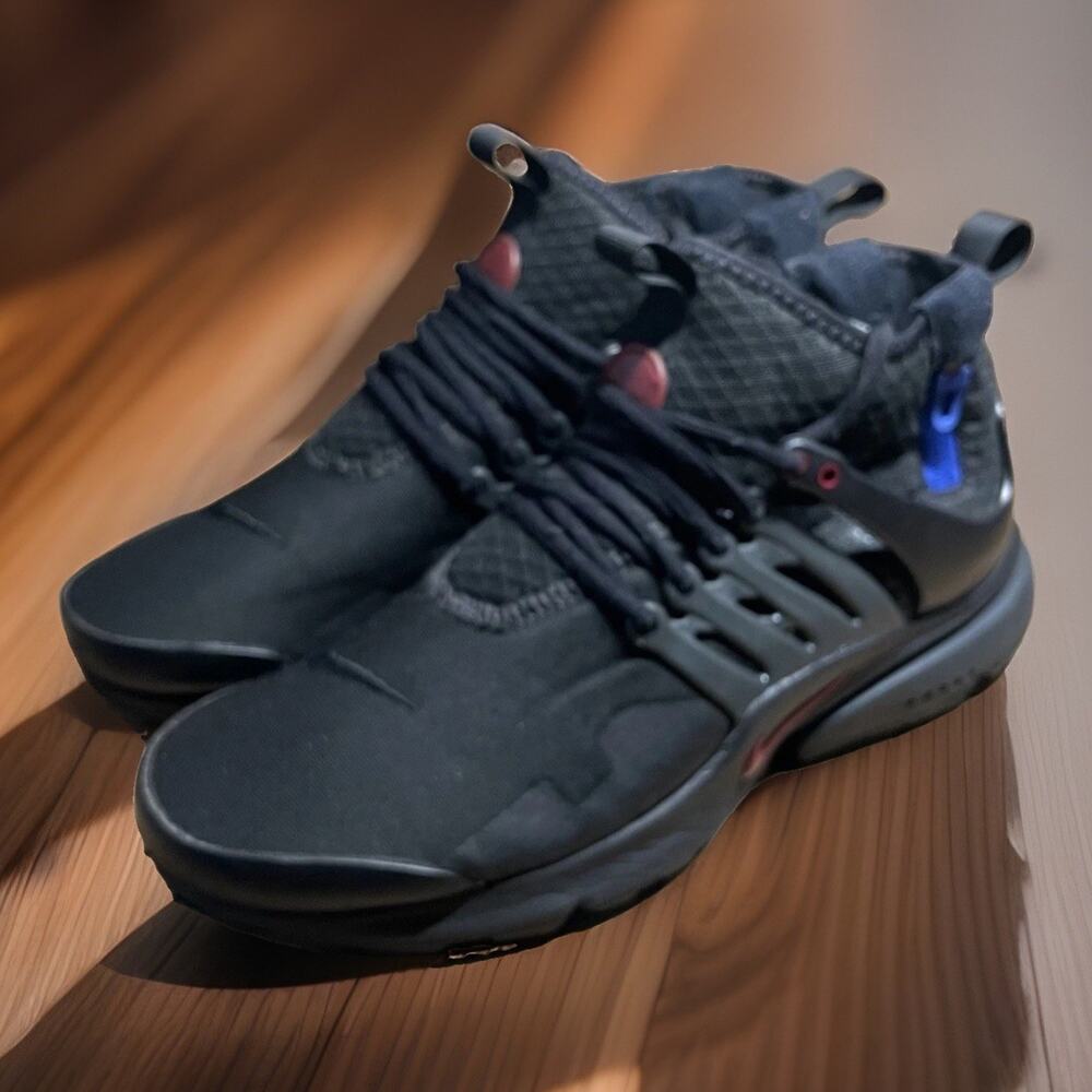 Nike Air Presto Mid Utility Darth Vader Black Shoes Mens Size 9 Fast Shipping